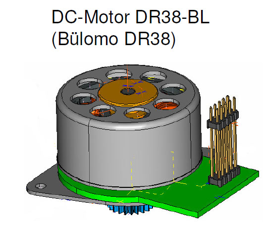 Электропривод постоянного тока DC-Motor DR38-BL (Bulomo DR38)